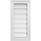 Ekena Millwork Vertical Surface Mount PVC Gable Vent: Functional, w/ 2"W x 1-1/2"P Brickmould Frame, 12"W x 24"H GVPVE12X2402SF - alternate 1